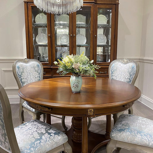 Künstliche Blumenarrangements in eleganter Keramikvase – Dekoration für Zuhause, Küche, Wohnzimmer, Esszimmer und Couchtisch im Bauernhaus-Stil (Grün)