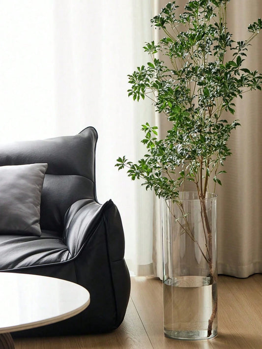 Acrylic Anti-Drop Flower Vase - Elegant Transparent Straight Tube Design for Fresh Flowers, Plants, Hydroponics, Home Decor, Centerpieces, and Table Decoration