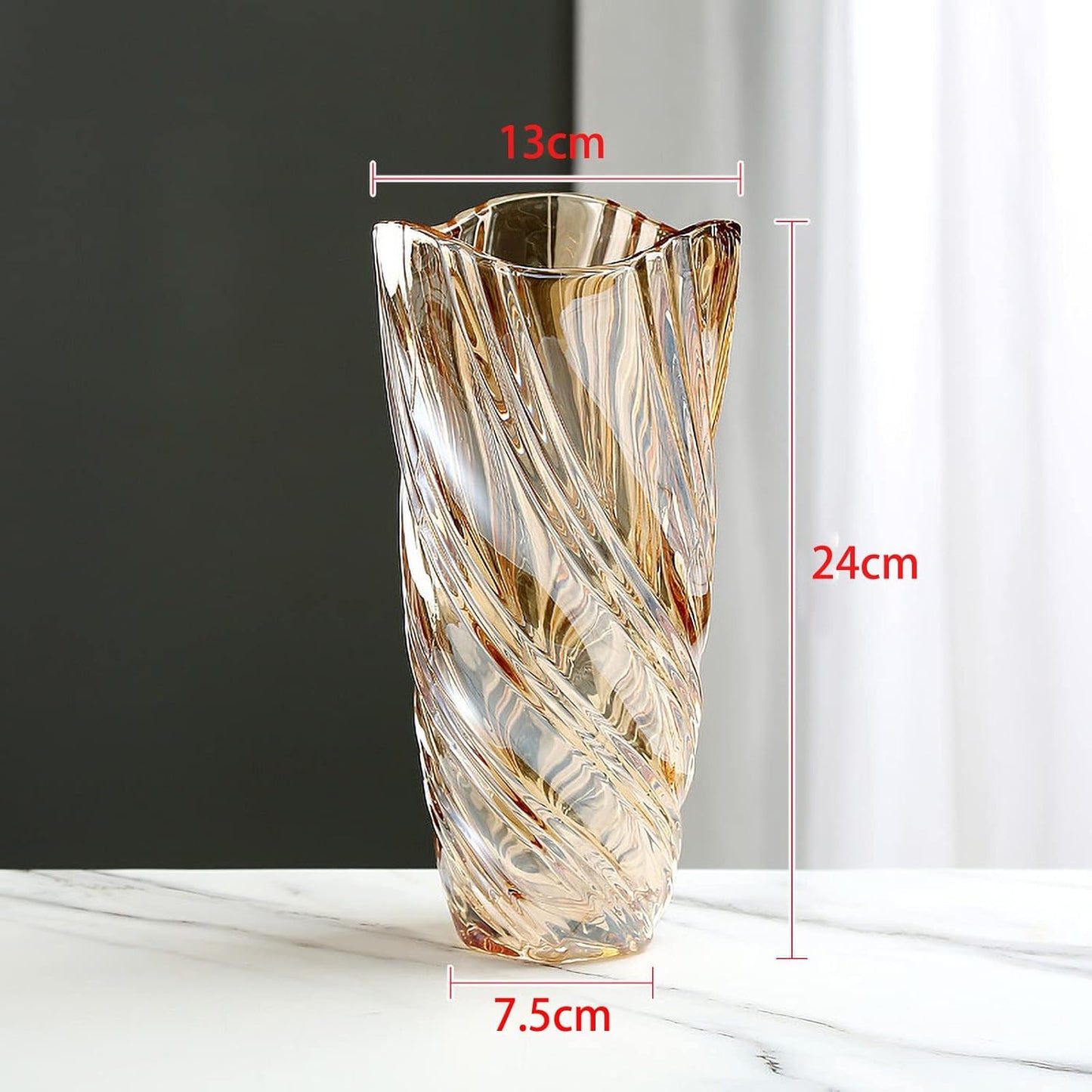 Moderne Minimalistische Blumenvase aus Handgefertigtem Nordischem Glas für Hydrokultur-Dekoration, Ideal für Zuhause, Esstisch, Hochzeits- und Einweihungsgeschenke