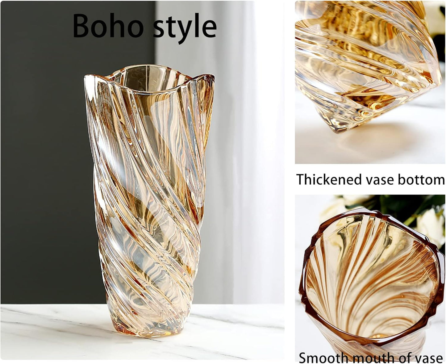 Moderne Minimalistische Blumenvase aus Handgefertigtem Nordischem Glas für Hydrokultur-Dekoration, Ideal für Zuhause, Esstisch, Hochzeits- und Einweihungsgeschenke