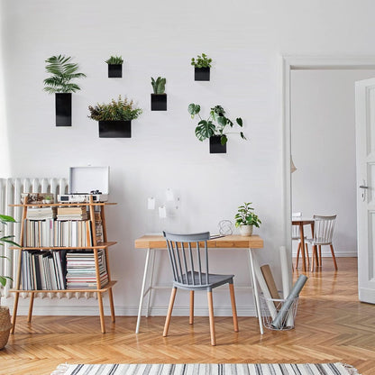 Set of 8 Metal Hanging Planters for Wall Decoration - Wall Vases for Flowers and Plants, Ideal for Garden Decor
