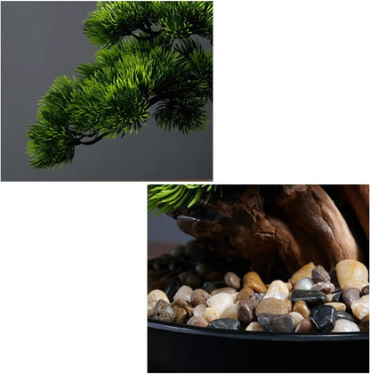 Elegant Artificial Bonsai Tree – 43.2 cm Tall, Realistic Decoration for Your Home or Office