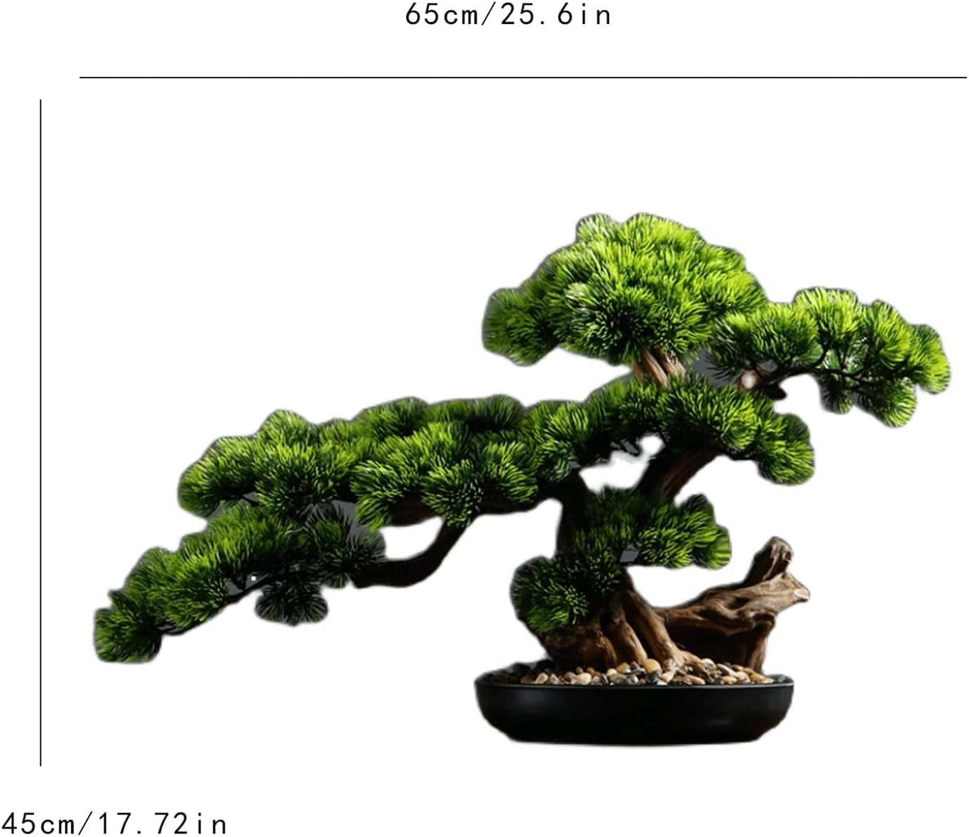 Elegant Artificial Bonsai Tree – 43.2 cm Tall, Realistic Decoration for Your Home or Office