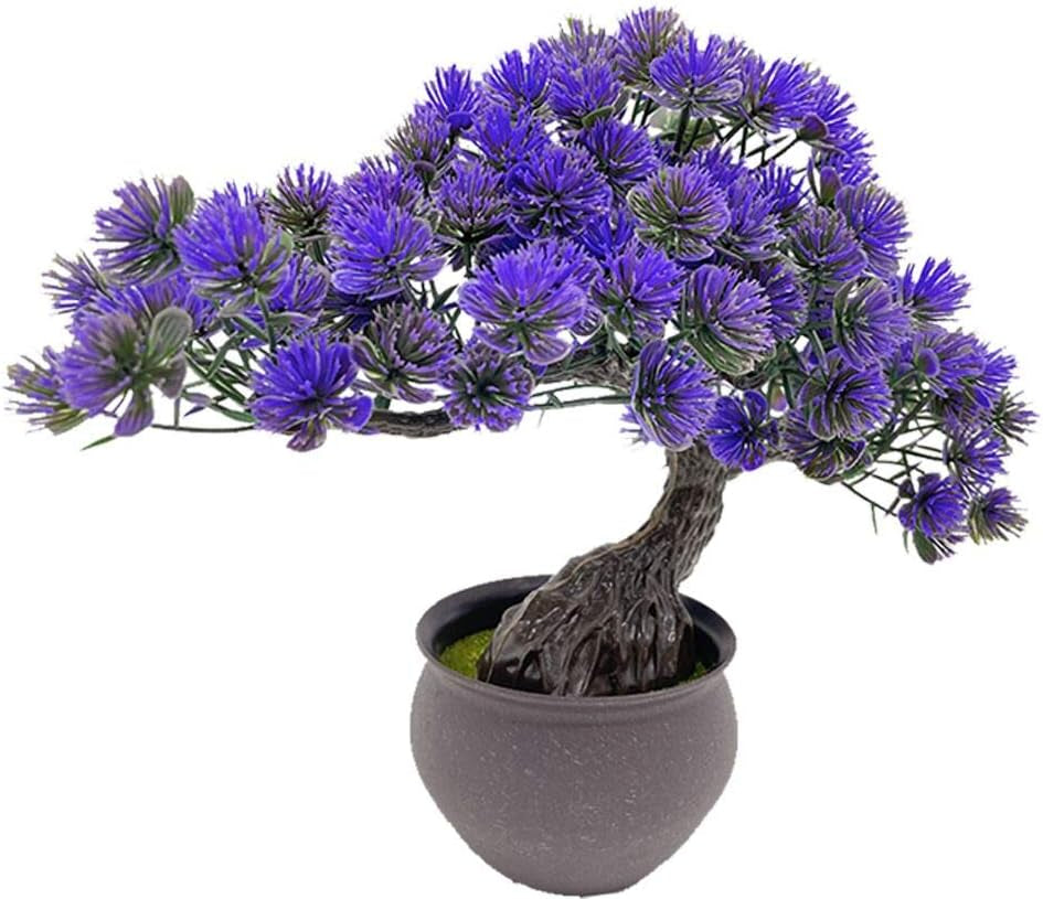 Artificial Bonsai Juniper Tree - Faux Japanese Cedar Potted Plant for Indoor Décor and Zen Garden Display